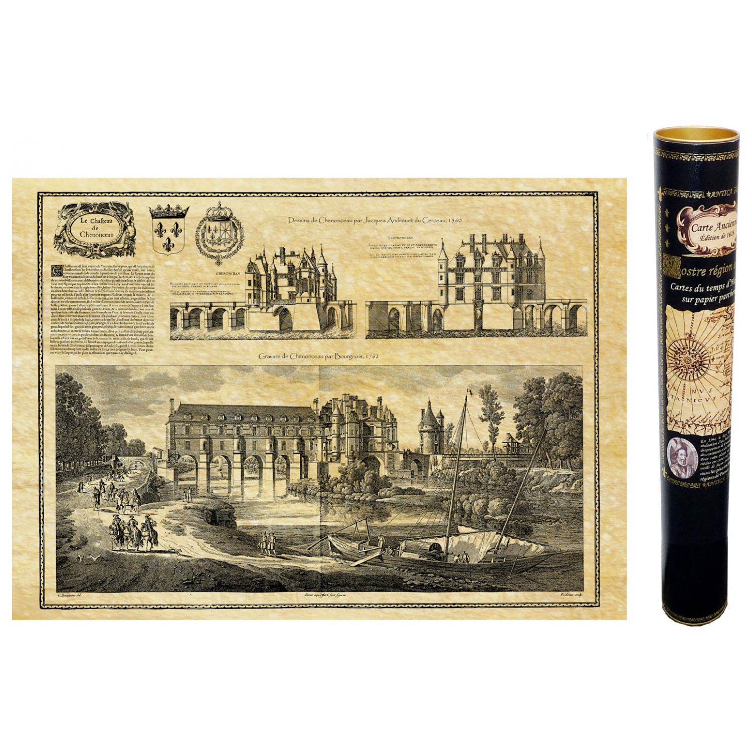 Carte Château de Chenonceau 1576